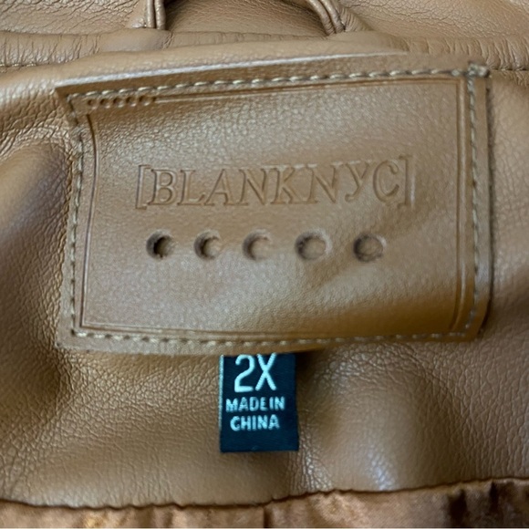 Blank NYC moto faux leather jacket NEW - Picture 3 of 9